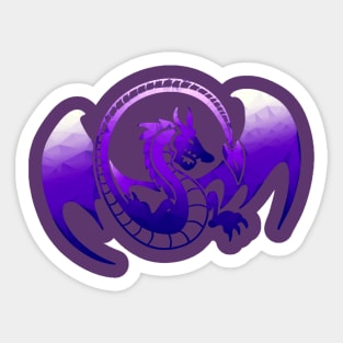 Purple Dragon Sticker